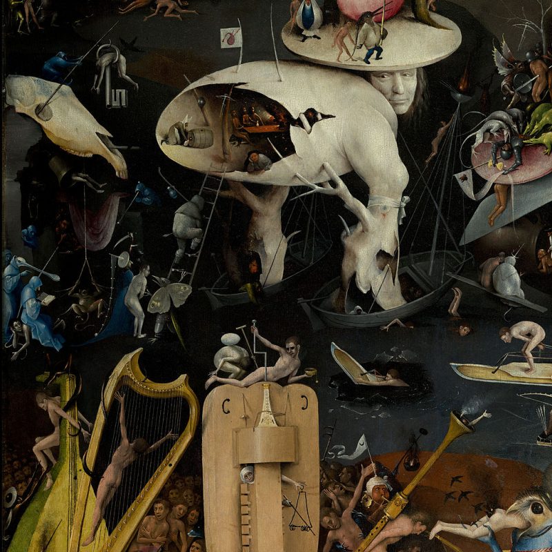 Hieronymous Bosch, The Garden of Earthly Delights detail. Public Domain.