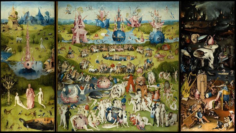 Hieronymous Bosch: The Garden of Earthly Delights. Public Domain