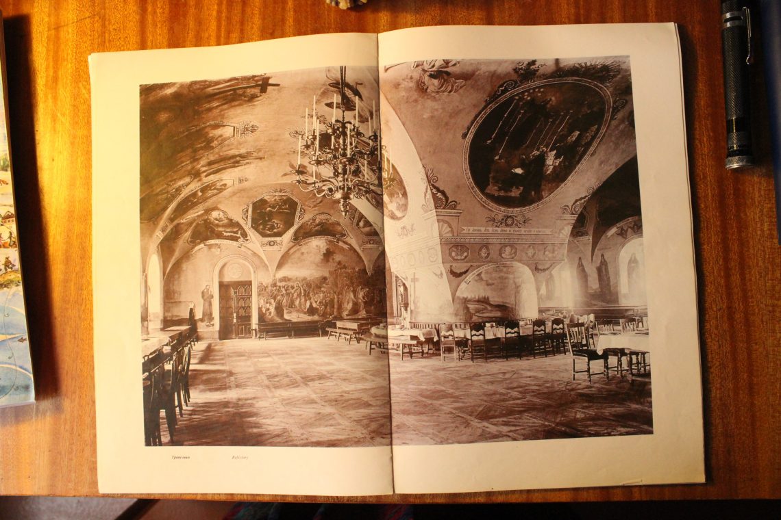 Figure 3: A picture of the Solovetsky Refectory taken in local historian Petr Leonov's study